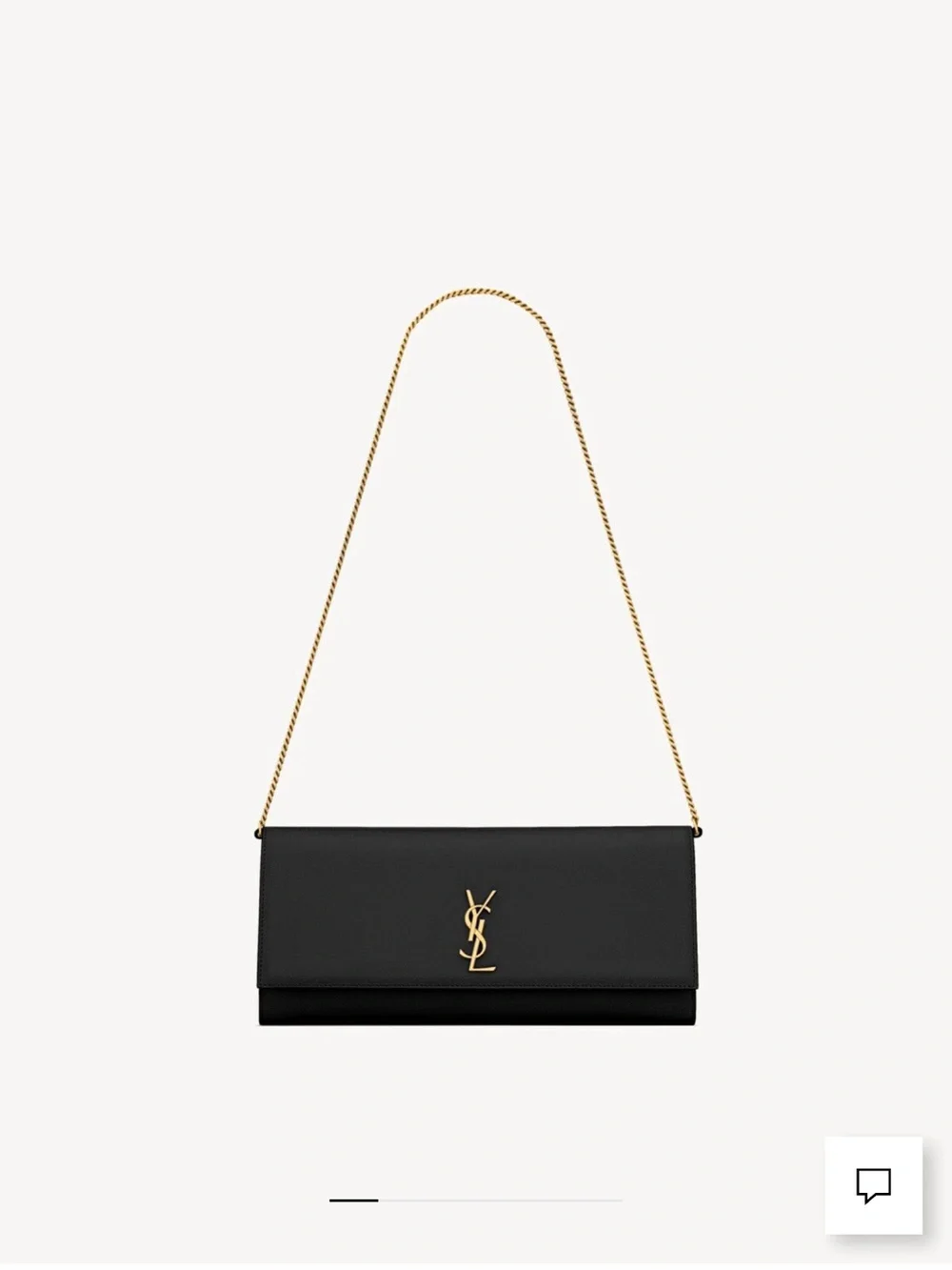 YSL-KATE CLUTCH IN GRAIN DE POUDRE LEATHER